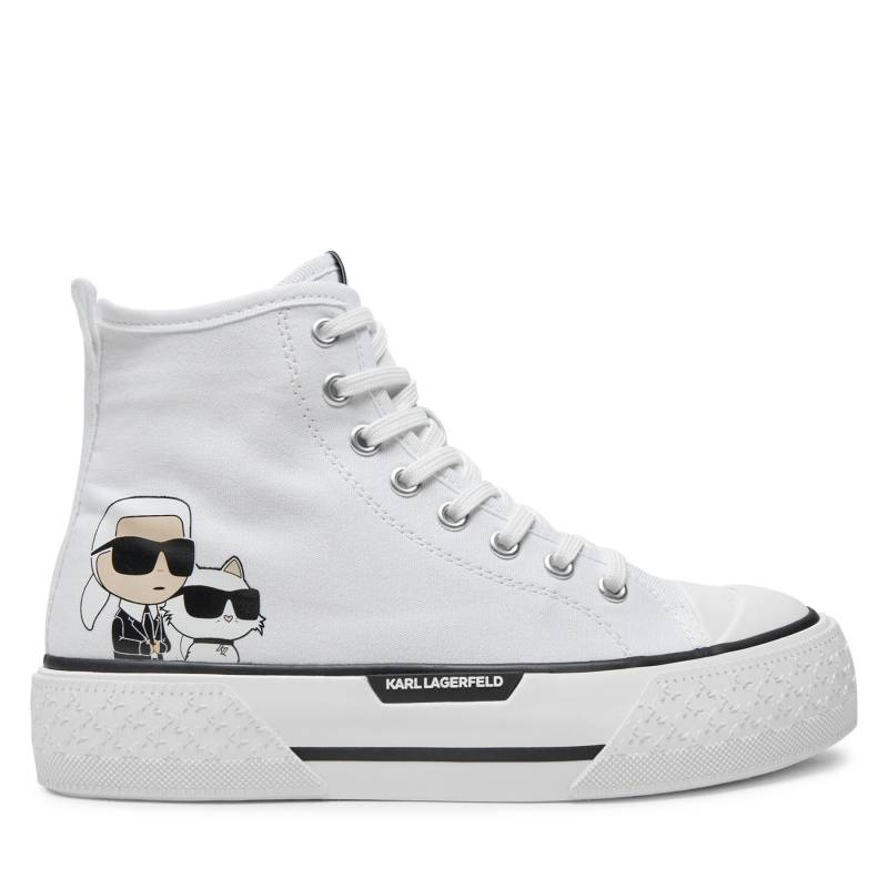 Sneakers aus Stoff KARL LAGERFELD KL60644T Weiß von Karl Lagerfeld