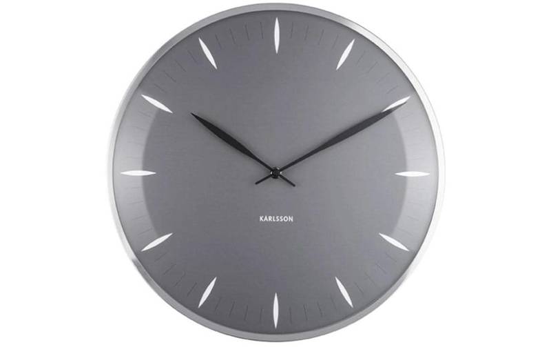 Karlsson Wanduhr »Leaf 40 cm, Grau« von Karlsson