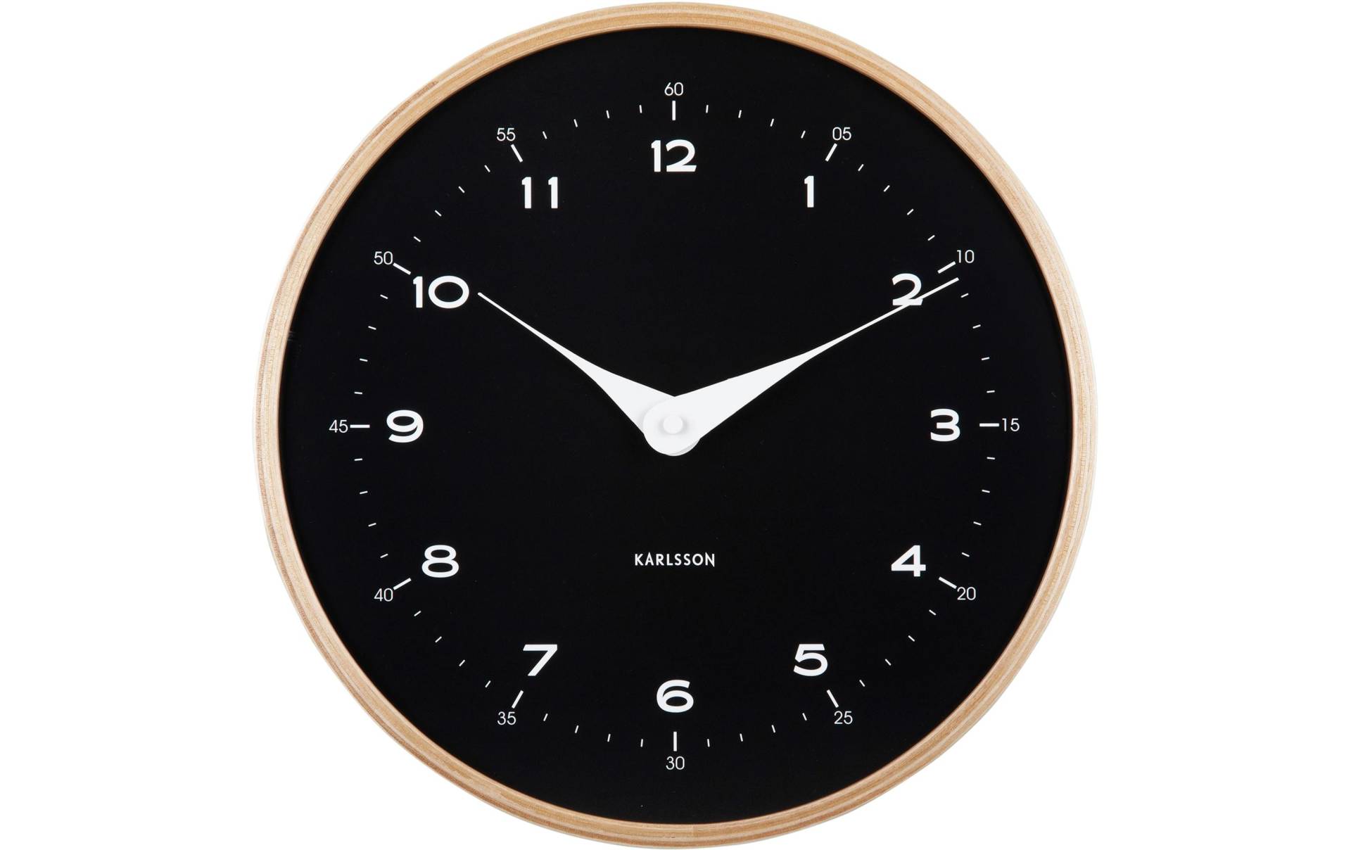 Karlsson Wanduhr »Osado Dome 30 cm, Schwarz« von Karlsson