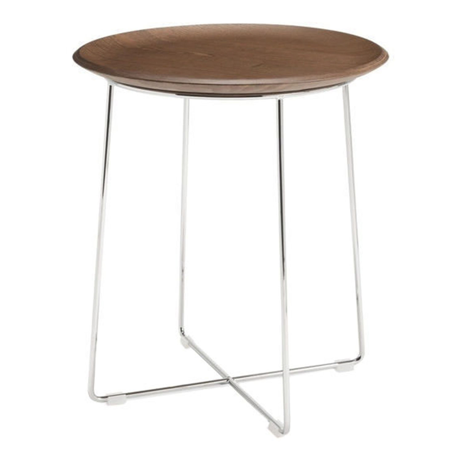 AL Wood Beistelltisch, Ausführung sc/dunkles holz - chrom AL Wood Beistelltisch, Ausführung sc/dunkles holz - chrom von Kartell