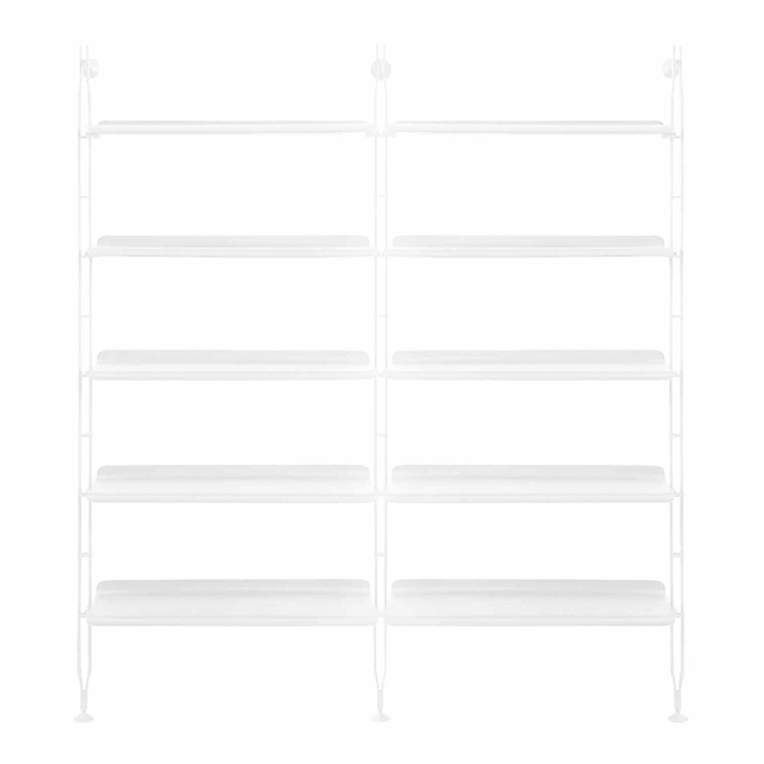 Adam Wood Regal, Breite 193 cm, Ausführung bb/weisse asche - weiss Adam Wood Regal, Breite 193 cm, Ausführung bb/weisse asche - weiss von Kartell