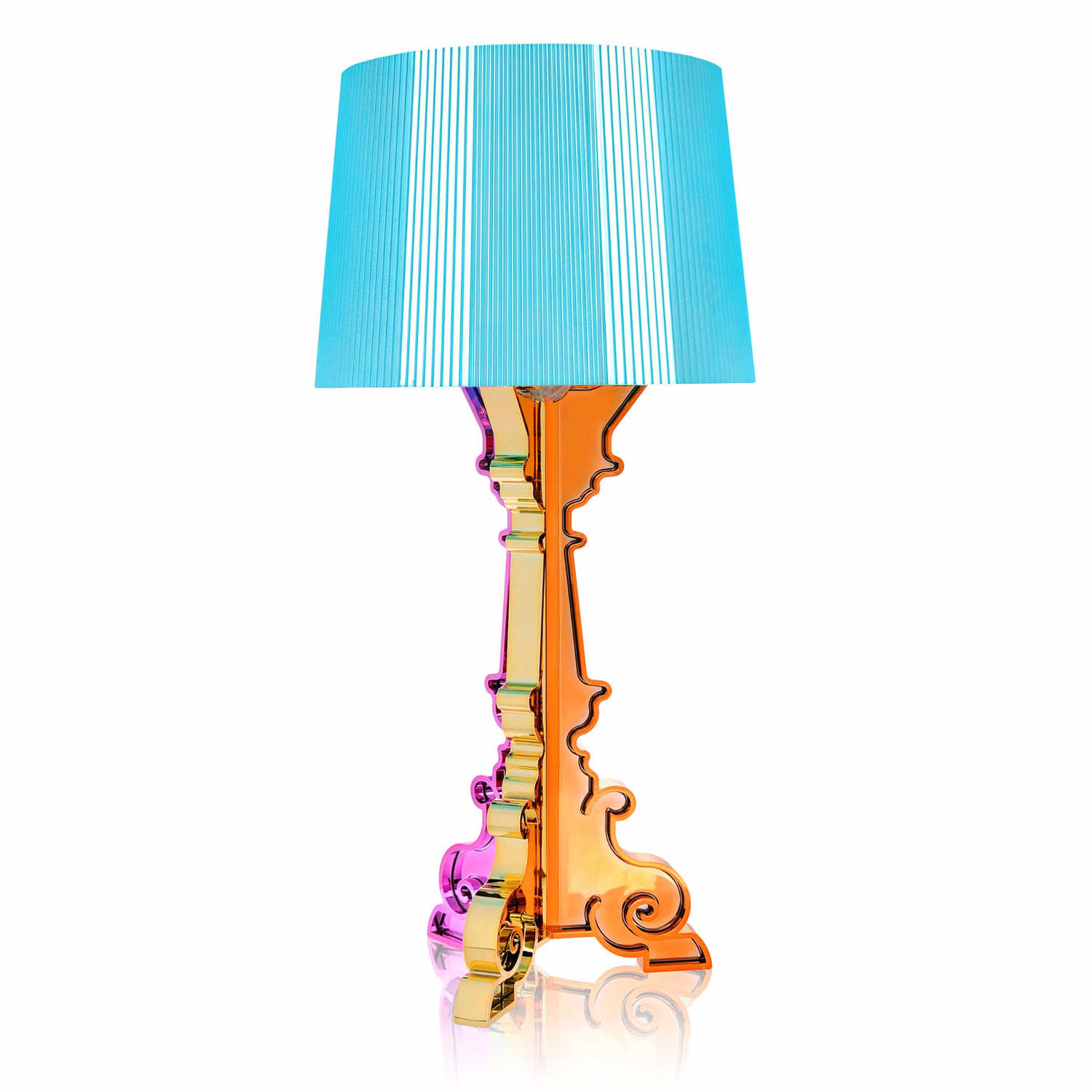 Bourgie Tischleuchte, Farbe vielfarbig hellblau von Kartell