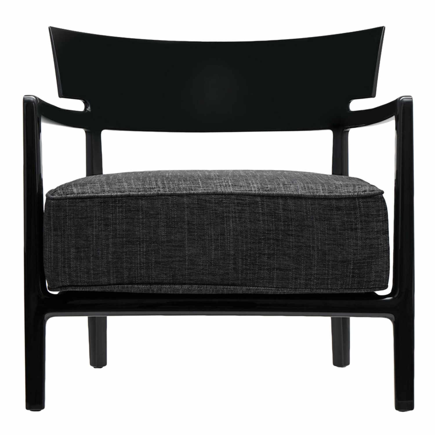 Cara Sessel, Farbe schwarz/anthrazit von Kartell