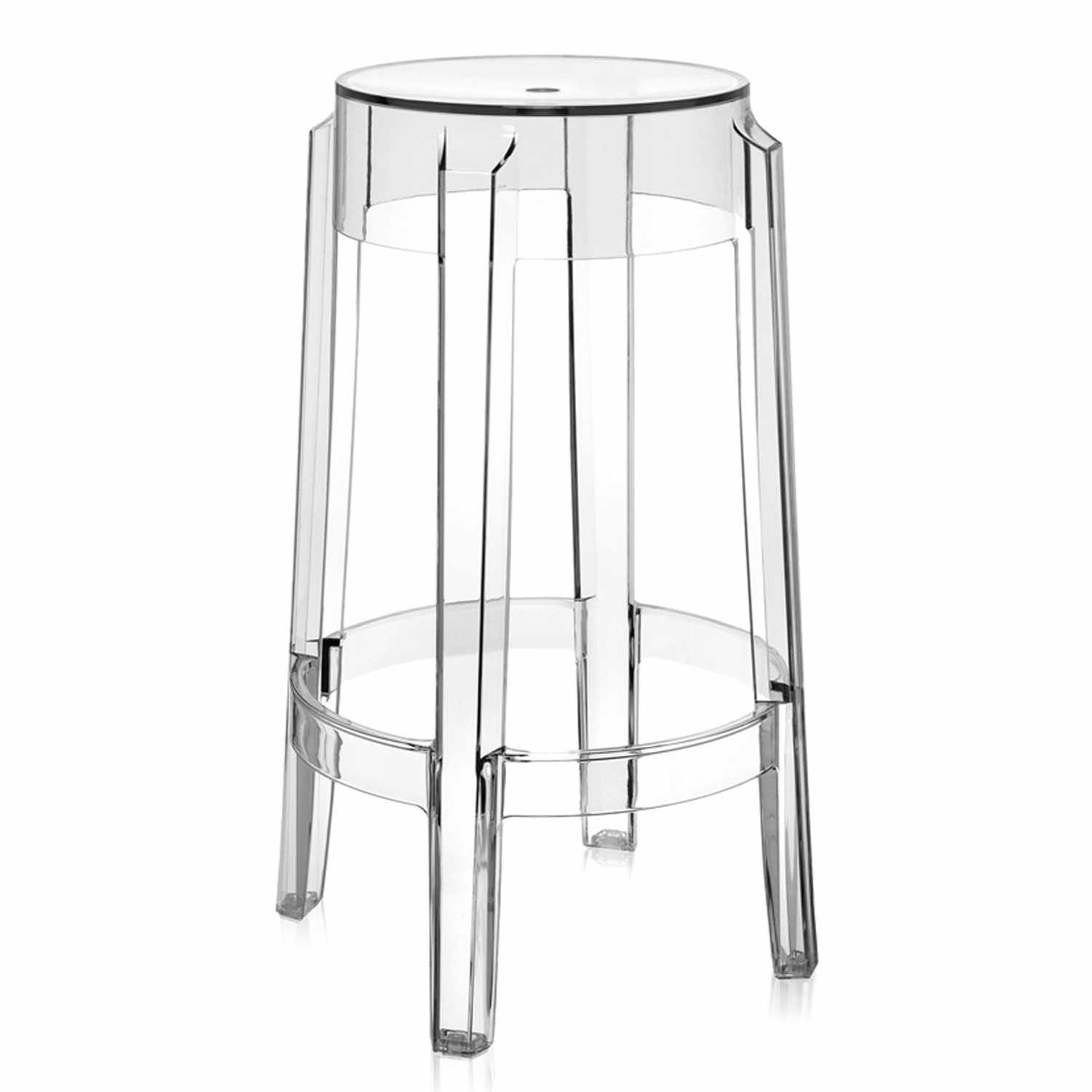 Charles Ghost Hocker, Farbe transparent/glasklar, Grösse h. 65 x d. 42,5 cm Charles Ghost Hocker, Farbe transparent/glasklar, Grösse h. 65 x d. 42,5 cm von Kartell