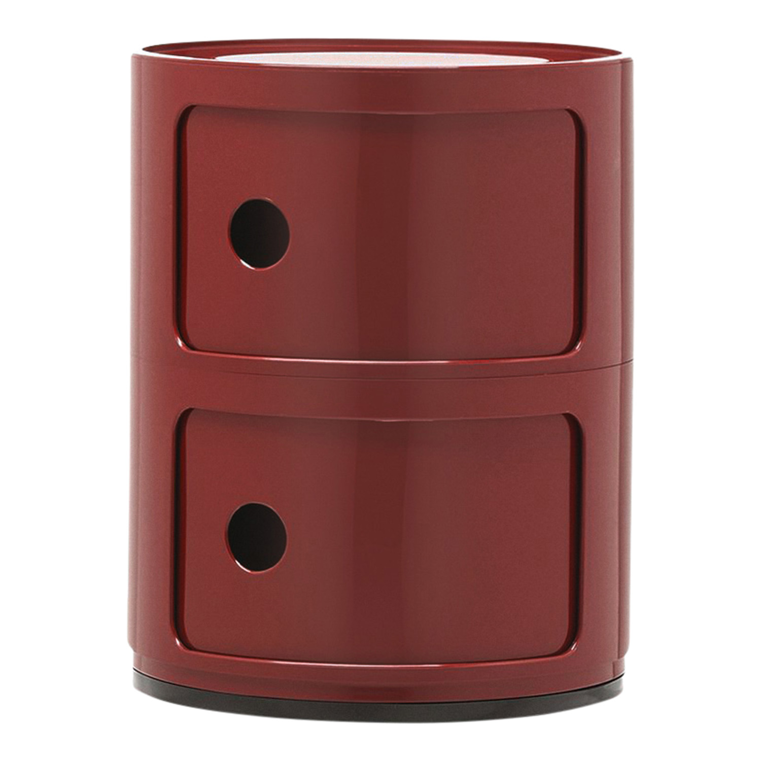 Componibili 2er Container , Farbe bordeaux bo von Kartell