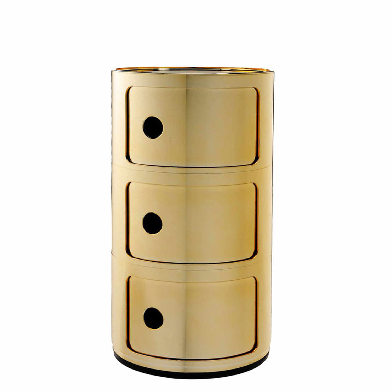 Componibili 3er Container, Farbe gold von Kartell