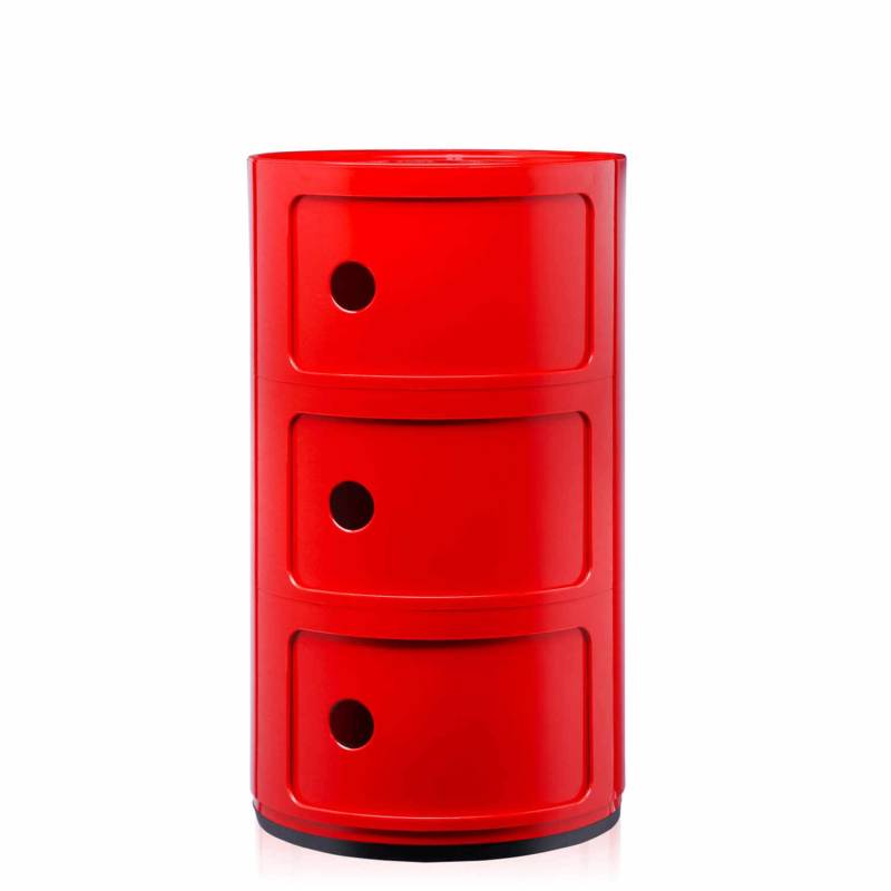 Componibili 3er Container, Farbe rot von Kartell