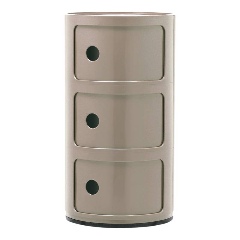 Componibili 3er Container, Farbe taupe von Kartell