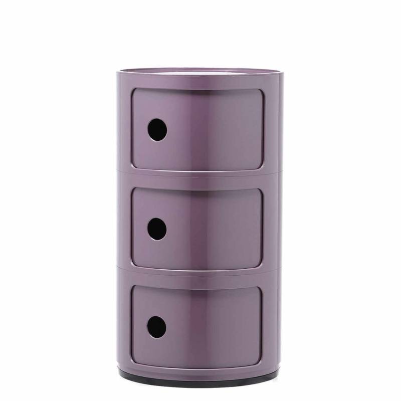 Componibili 3er Container, Farbe violett von Kartell