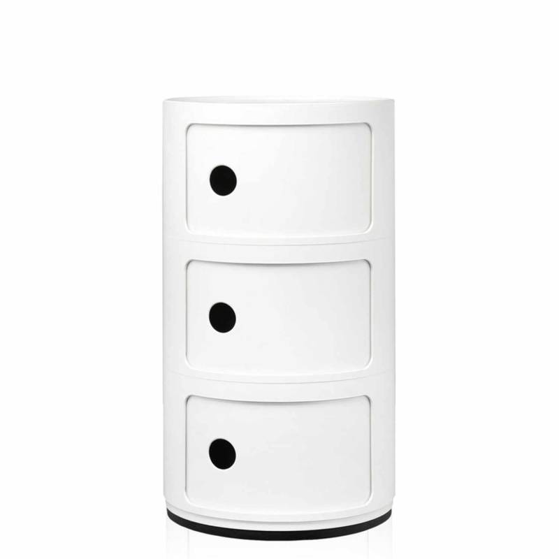 Componibili 3er Container, Farbe weiss von Kartell