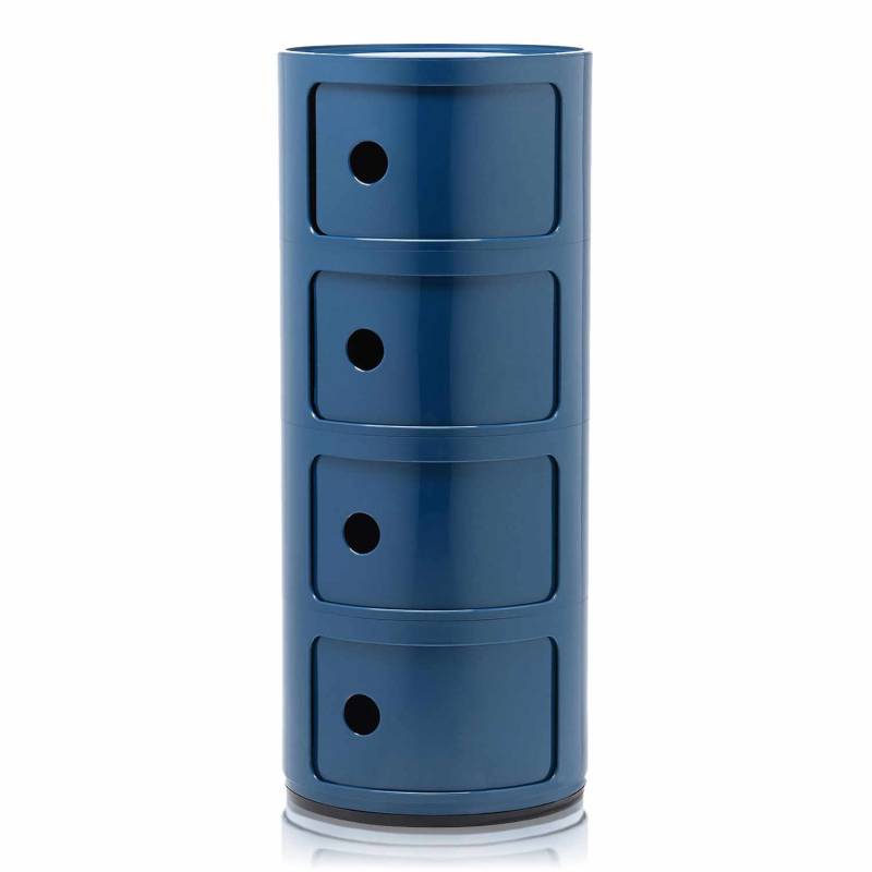 Componibili 4er Container, Farbe blau von Kartell