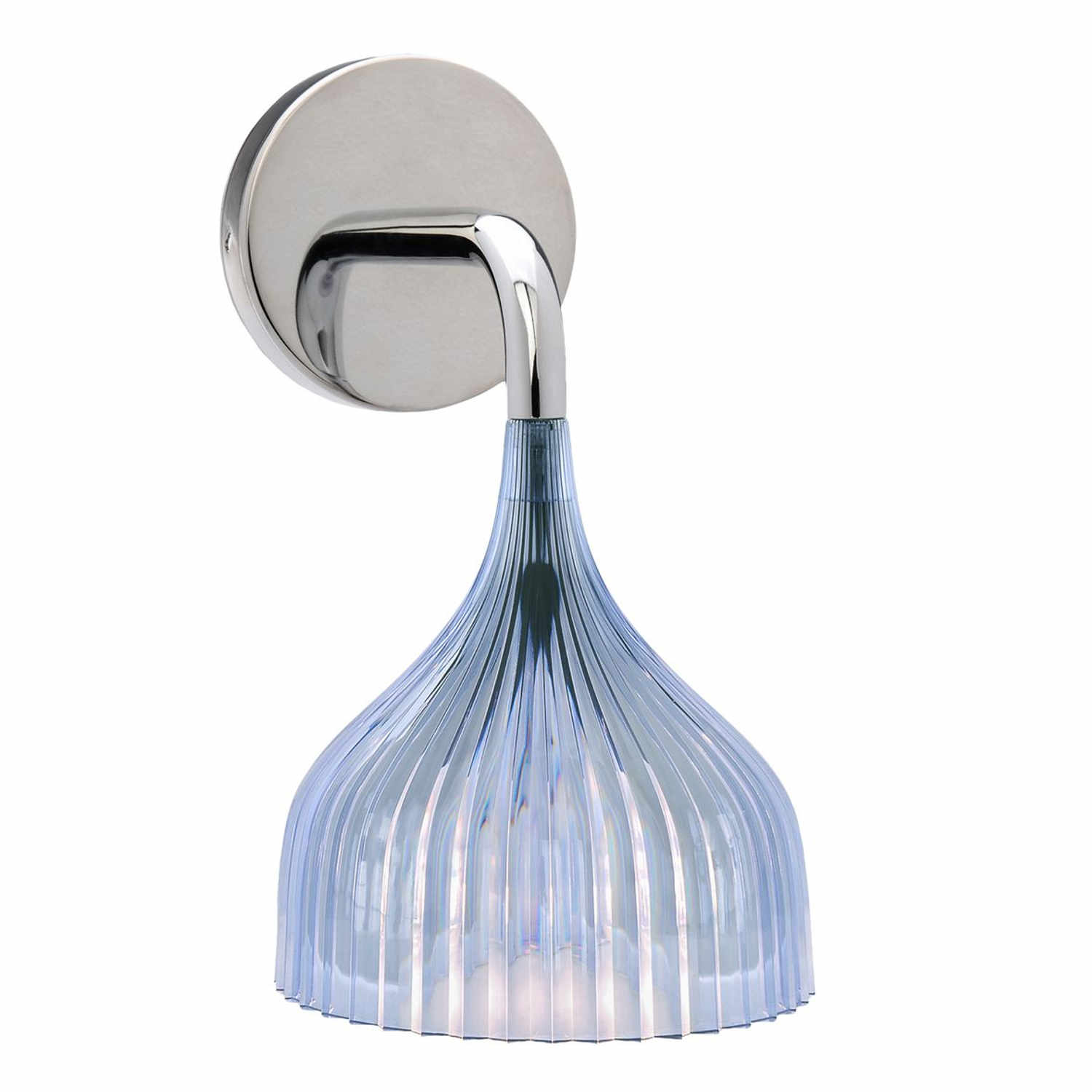 É LED Wandleuchte, Farbe transparent/blau von Kartell