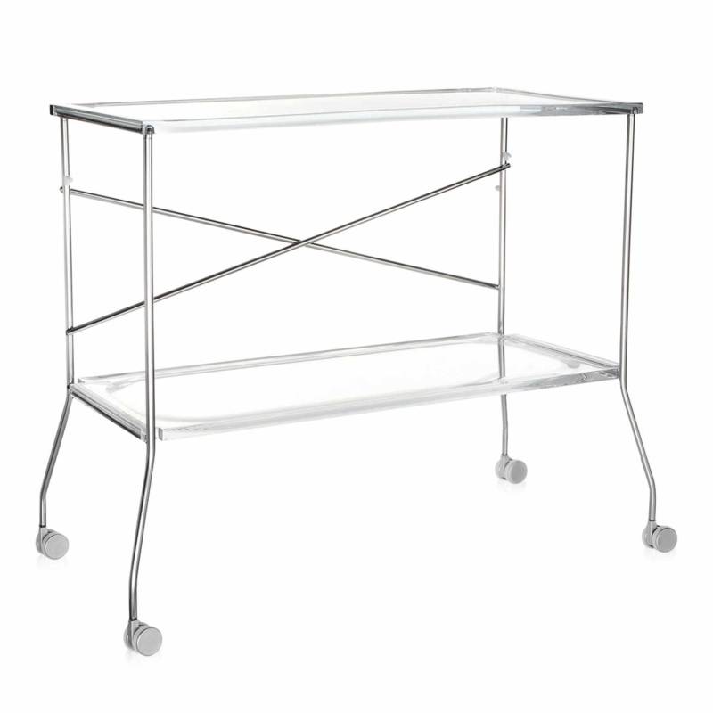 Flip Servierwagen, Farbe transparent/glasklar von Kartell