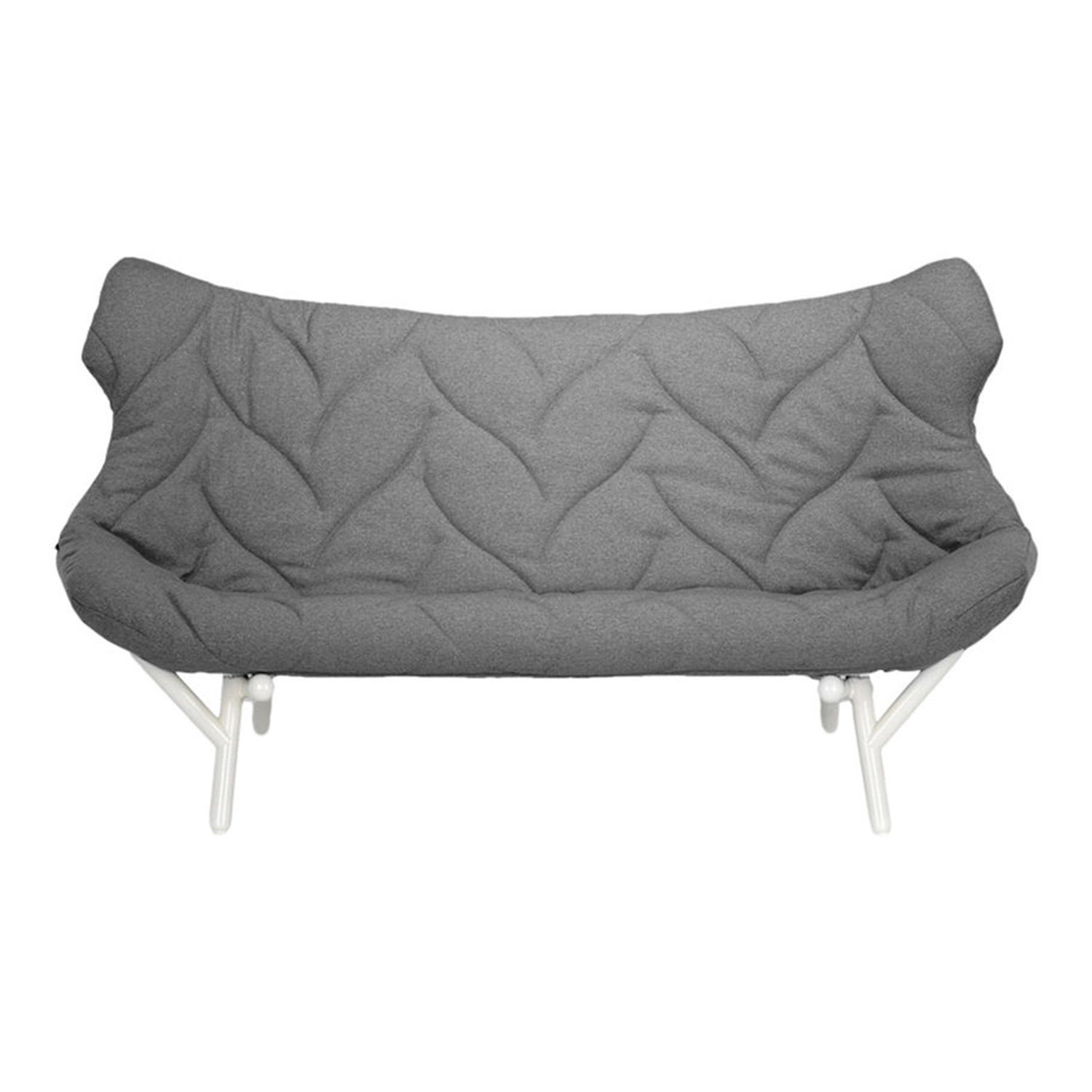 Foliage Sofa, Stoff samt - petrol/3, Gestell rot von Kartell