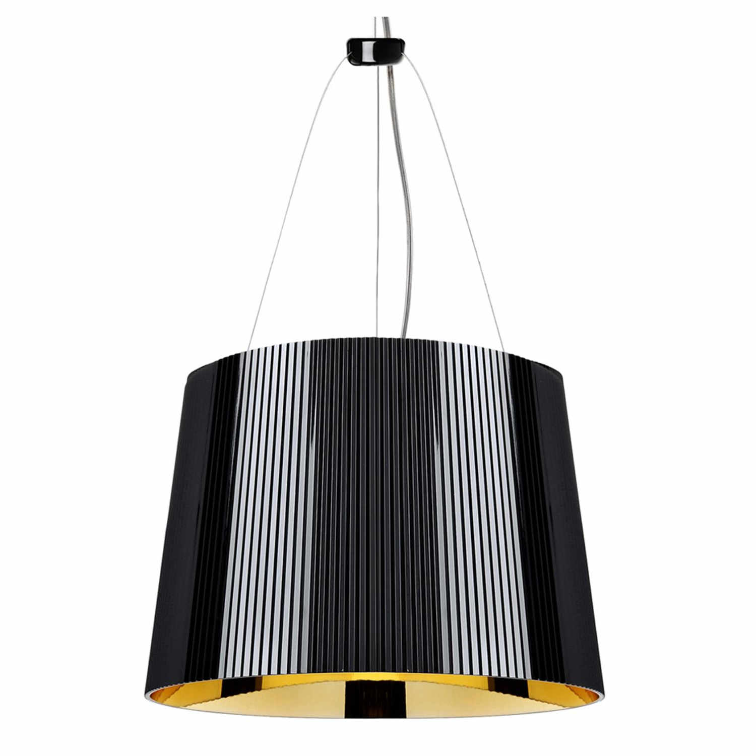 Gè LED Hängeleuchte, Farbe schwarz-gold von Kartell