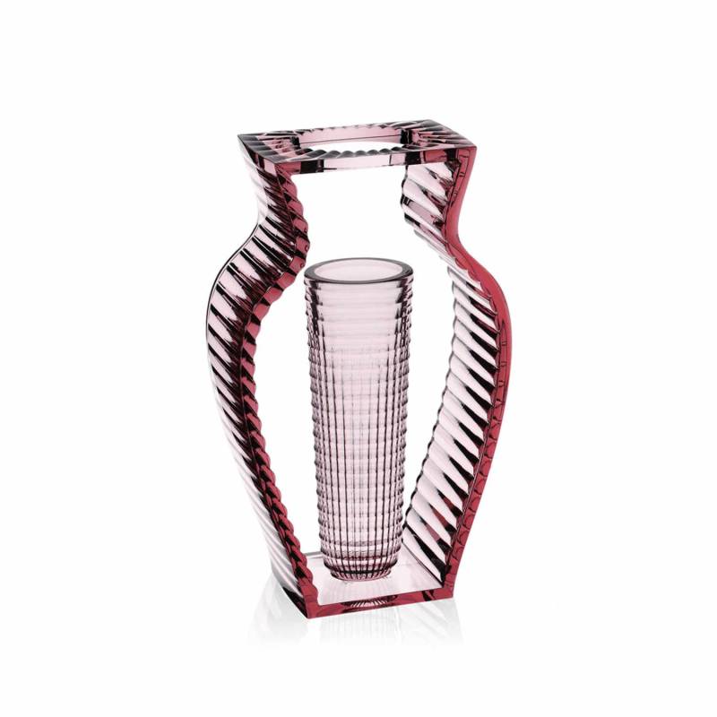 I Shine Vase, Farbe transparent/rosa von Kartell