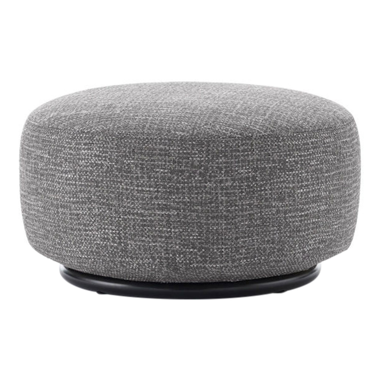 K-Waiting Pouf Hocker, Stoff bouclé - grau von Kartell