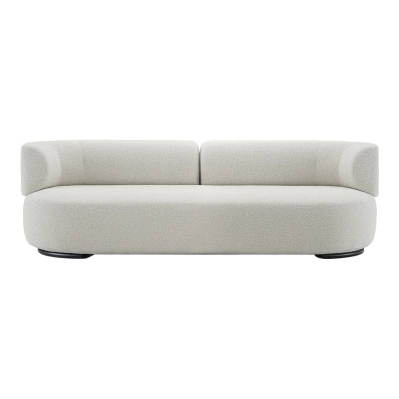 K-Waiting Sofa, Stoff chenille - grau von Kartell