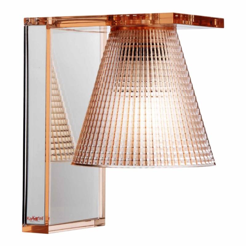 Light-Air LED Wandleuchte, Prägung mit, Farbe transparent/bernstein von Kartell