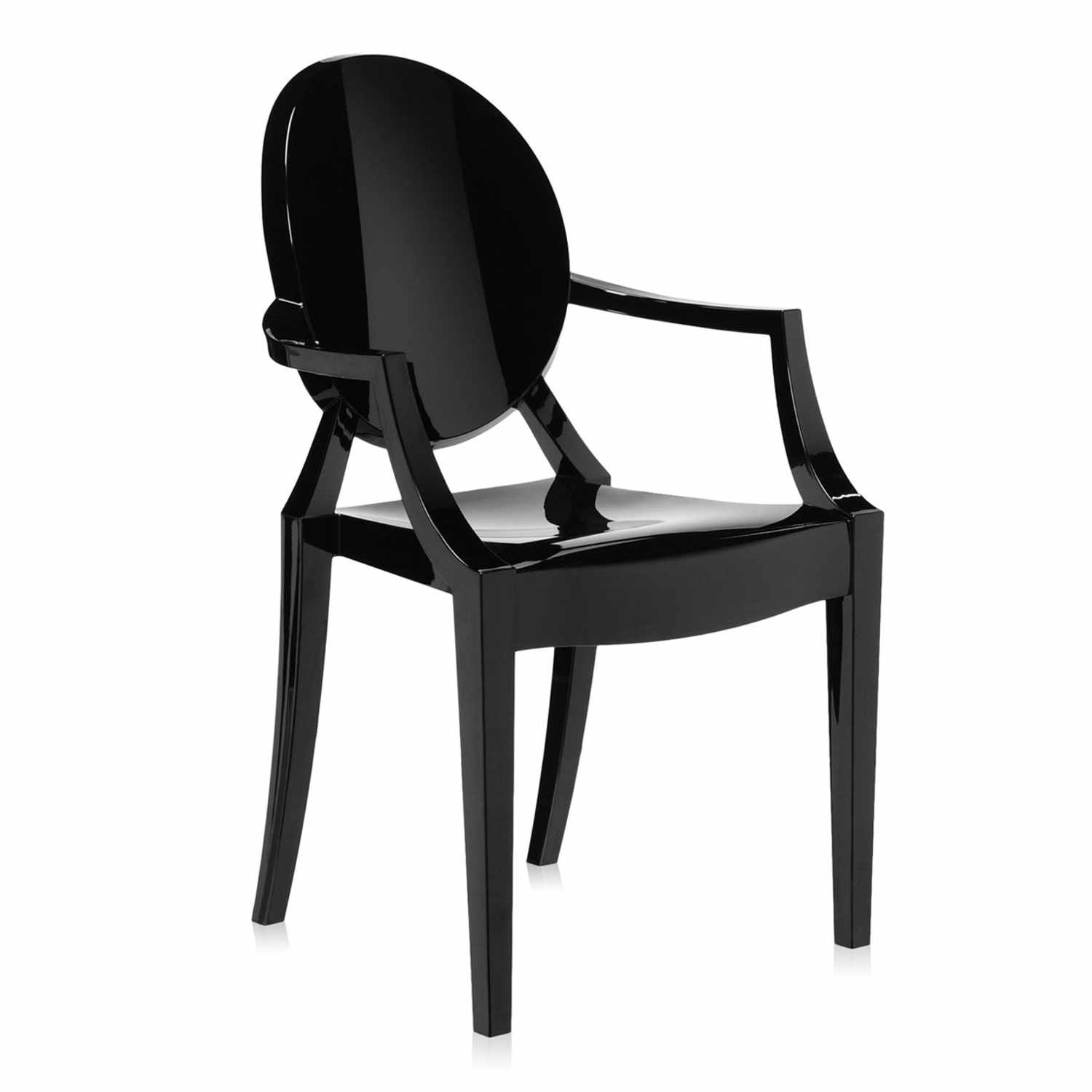 Lou Lou Ghost Kids Kinderstuhl, Farbe undurchsichtig/schwarzglänzend Lou Lou Ghost Kids Kinderstuhl, Farbe undurchsichtig/schwarzglänzend von Kartell