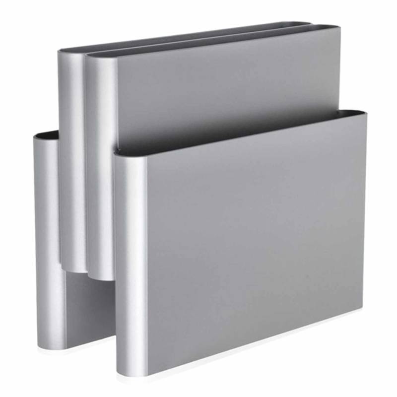 Magazine Rack Zeitschriftenhalter, Farbe silber von Kartell