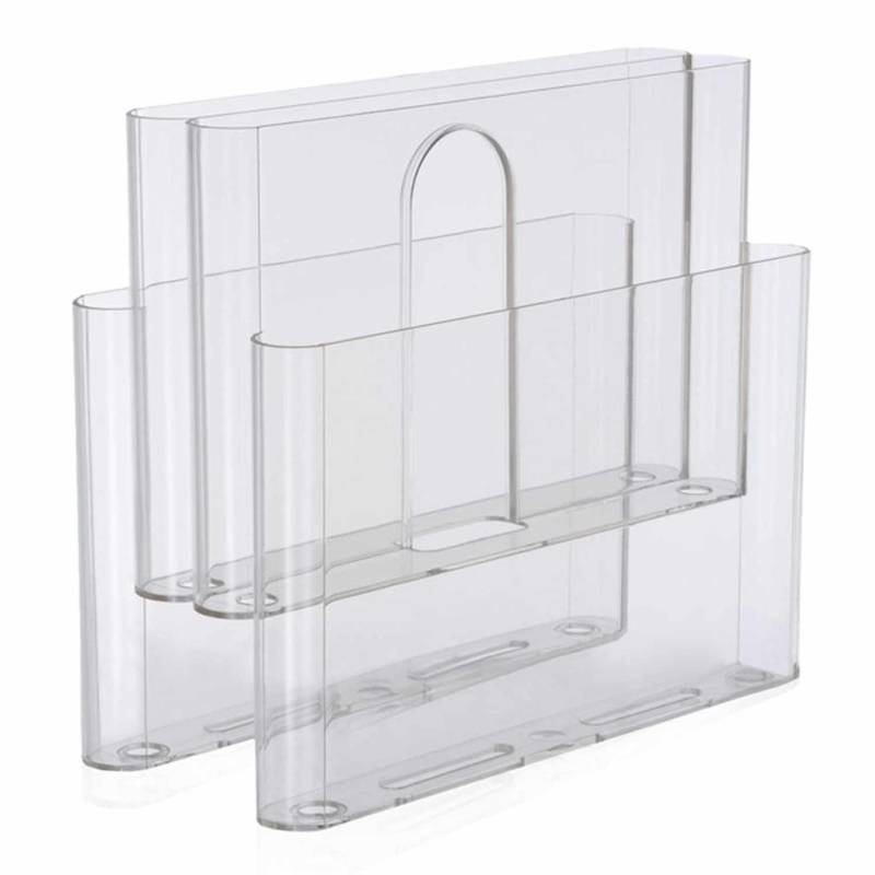 Magazine Rack Zeitschriftenhalter, Farbe transparent von Kartell