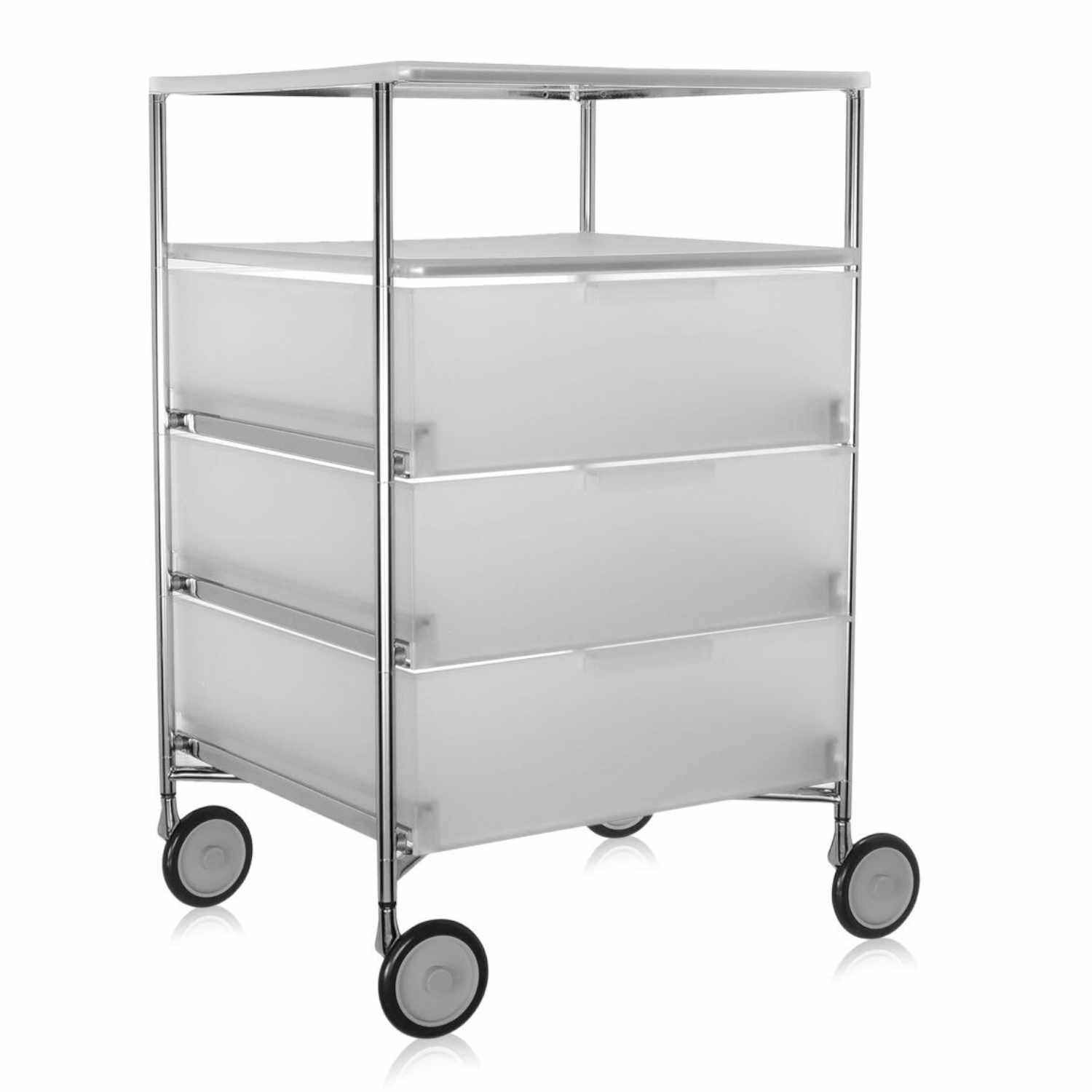 Mobil 2020 Rollcontainer, Farbe eisfarben l1 (opal) von Kartell