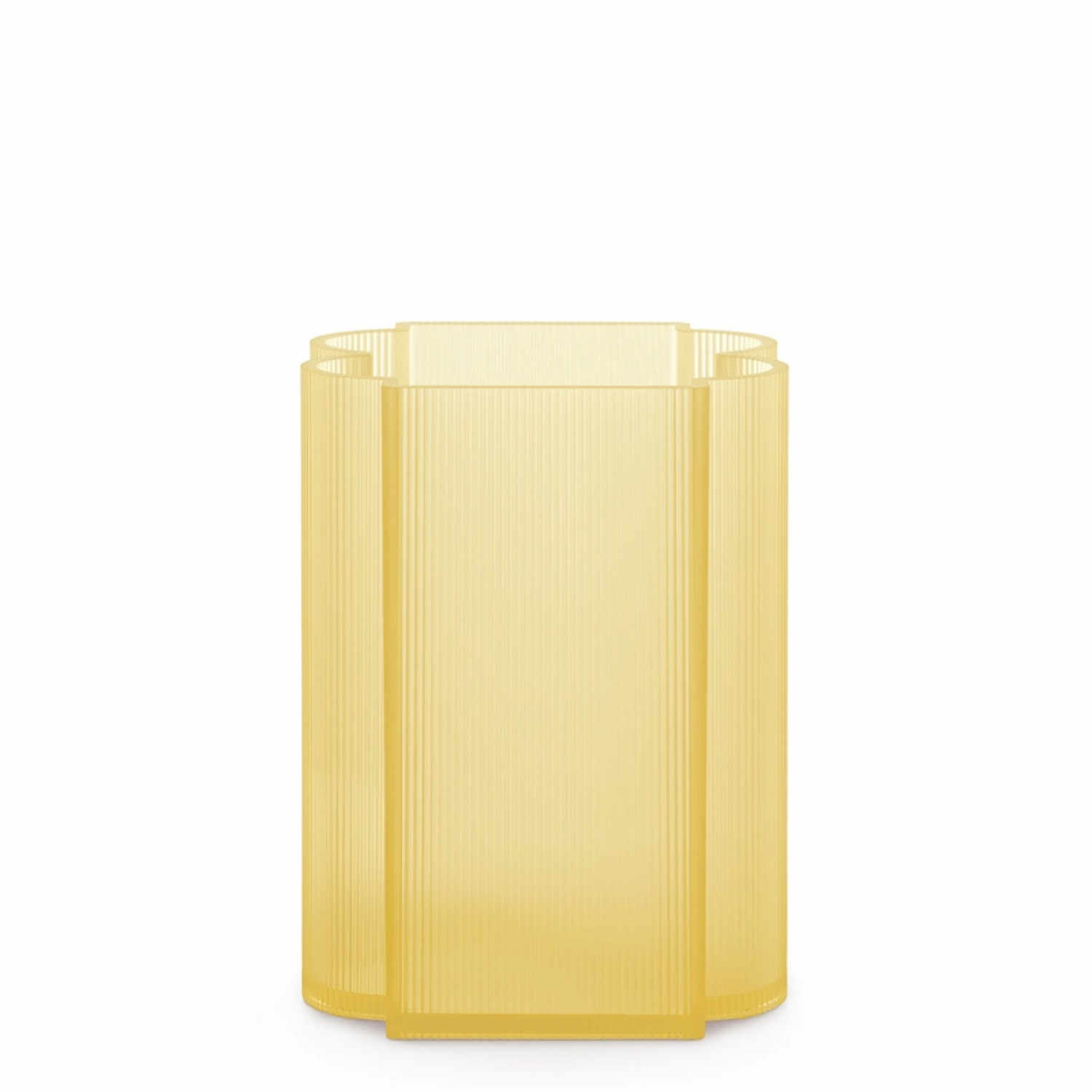 Okra Vase Kartell, Farbe 03/gelb, Höhe 24 cm von Kartell