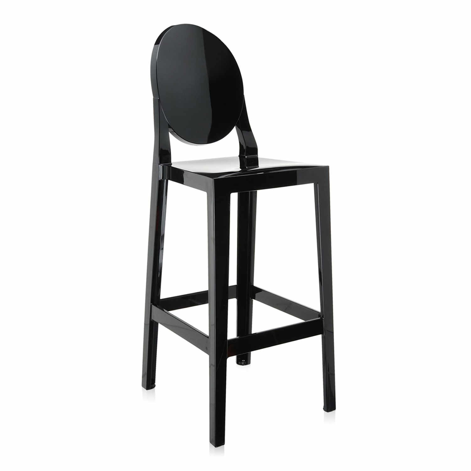 One More Barhocker, Höhe 104 cm, Farbe undurchsichtig/schwarzglänzend One More Barhocker, Höhe 104 cm, Farbe undurchsichtig/schwarzglänzend von Kartell