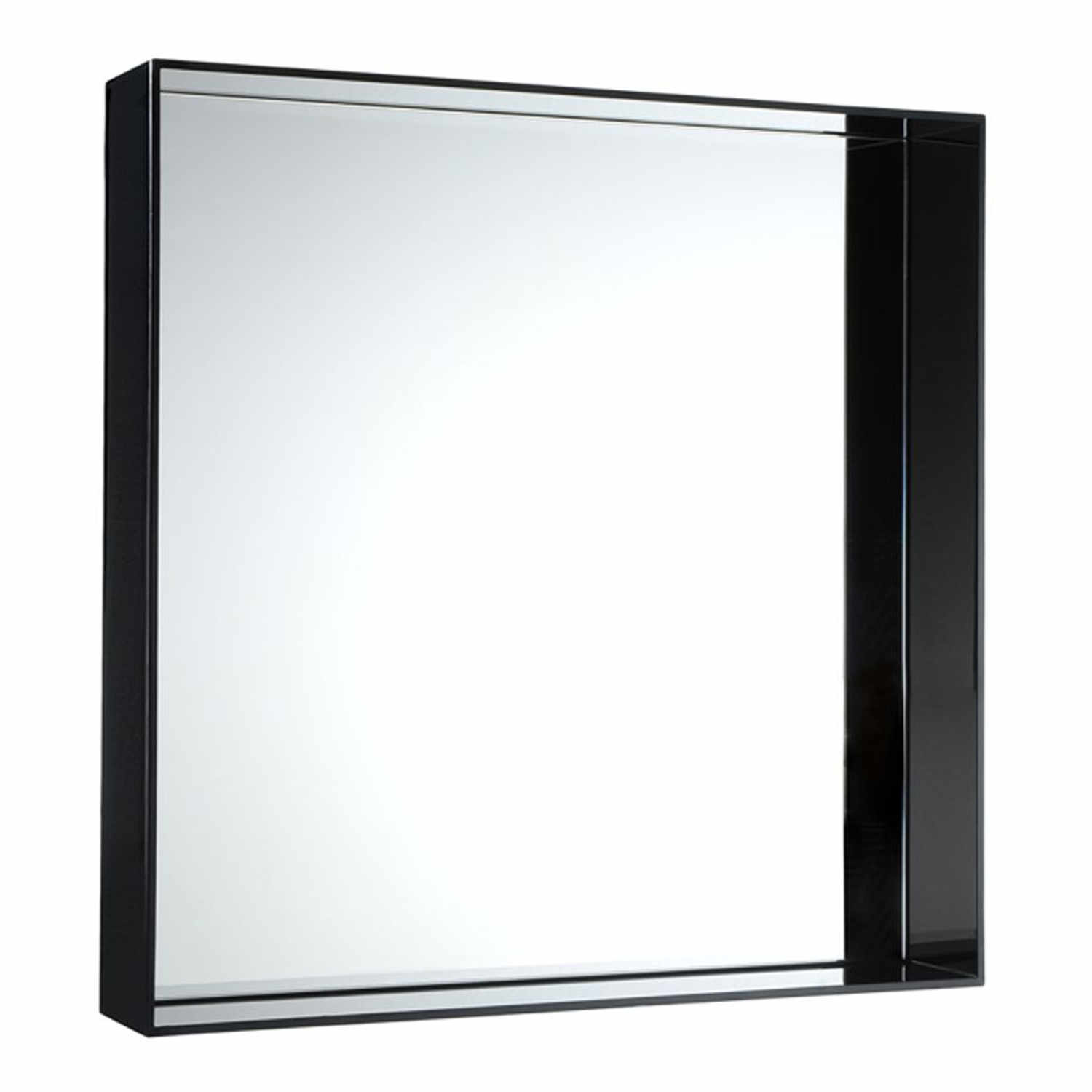 Only Me Wandspiegel, Farbe undurchsichtig/schwarzglänzend, Grösse h. 50 x t. 9 x b. 50 cm Only Me Wandspiegel, Farbe undurchsichtig/schwarzglänzend, Grösse h. 50 x t. 9 x b. 50 cm von Kartell