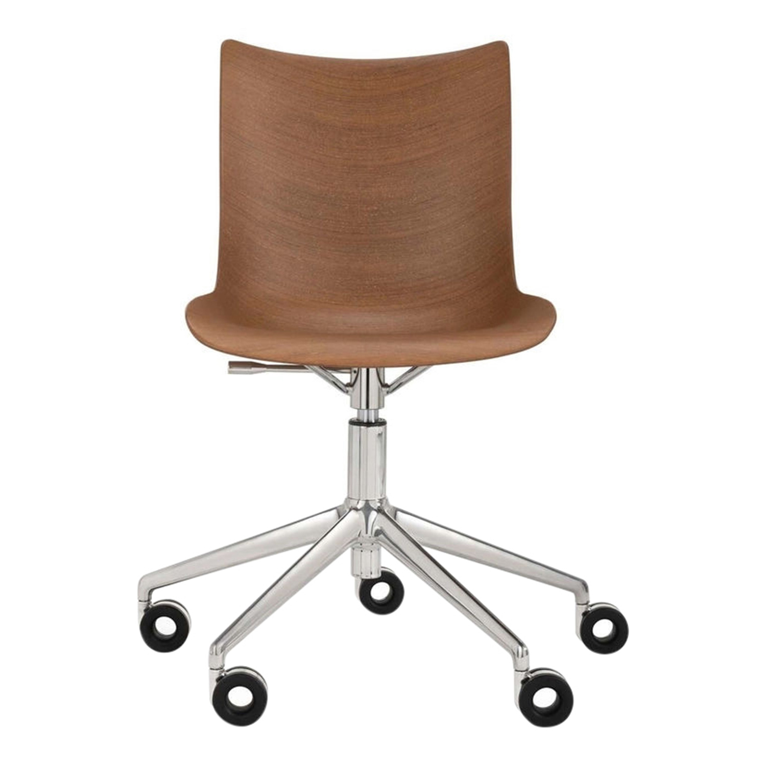 P/Wood Bürodrehstuhl, Ausführung Sitzschale / Untergestell nn - schwarzes holz / schwarz P/Wood Bürodrehstuhl, Ausführung Sitzschale / Untergestell nn - schwarzes holz / schwarz von Kartell