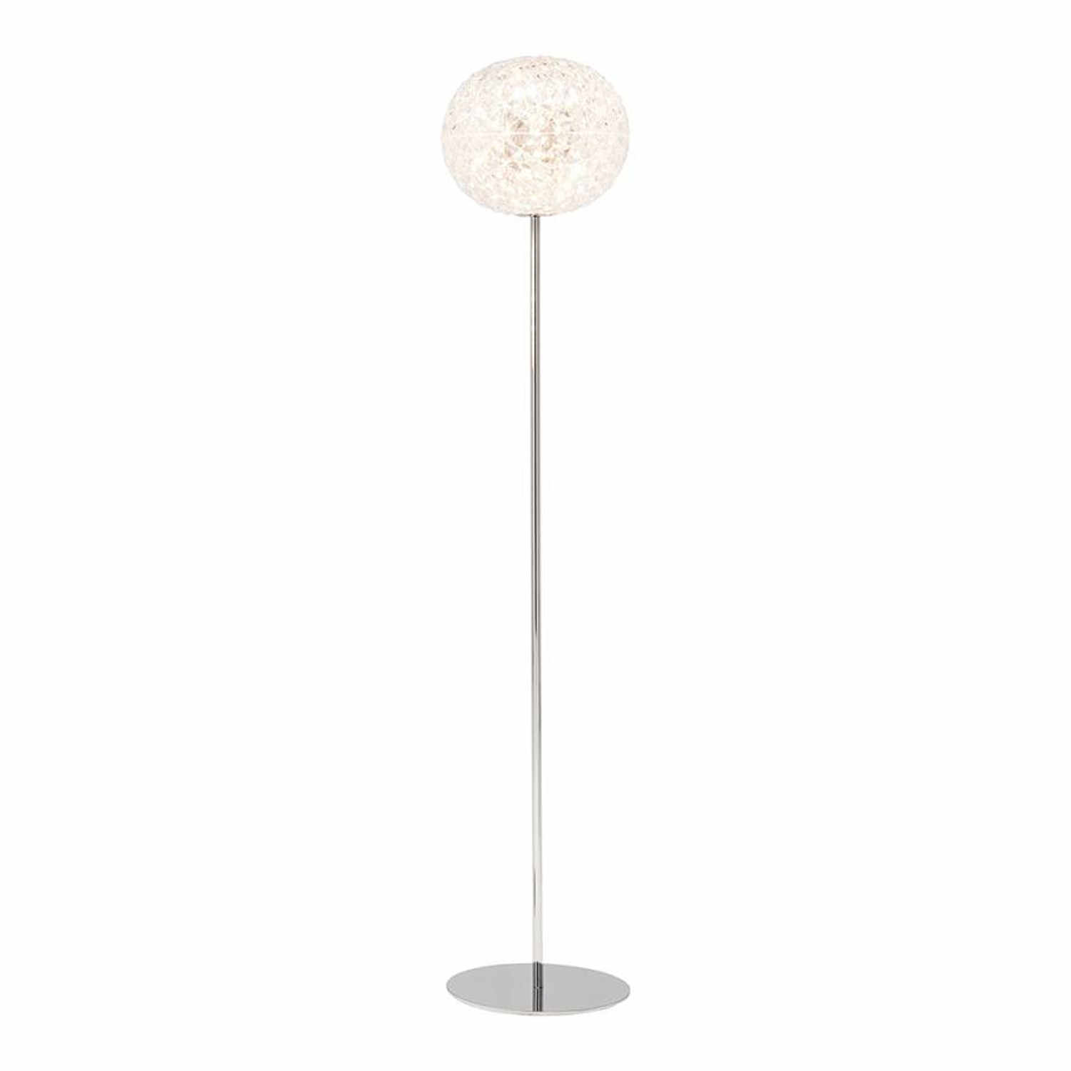 Planet LED Stehleuchte, Ausführung kristallklar / verchromt, Höhe 160 cm von Kartell