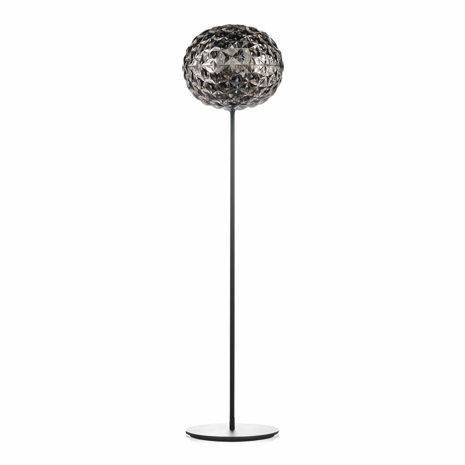 Planet LED Stehleuchte, Ausführung rauch / schwarz lackiert, Höhe 160 cm von Kartell