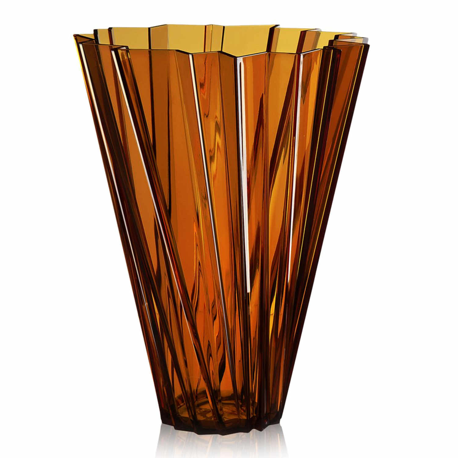 Shanghai Vase, Farbe transparent/bernstein von Kartell