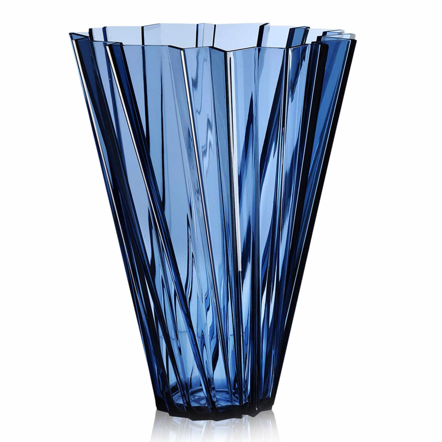 Shanghai Vase, Farbe transparent/blau von Kartell