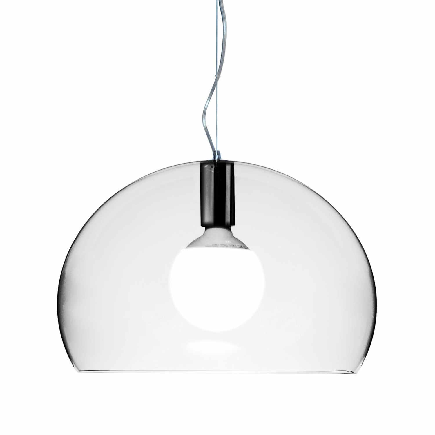 Small FL/Y LED Pendelleuchte, Farbe transparent/glasklar von Kartell