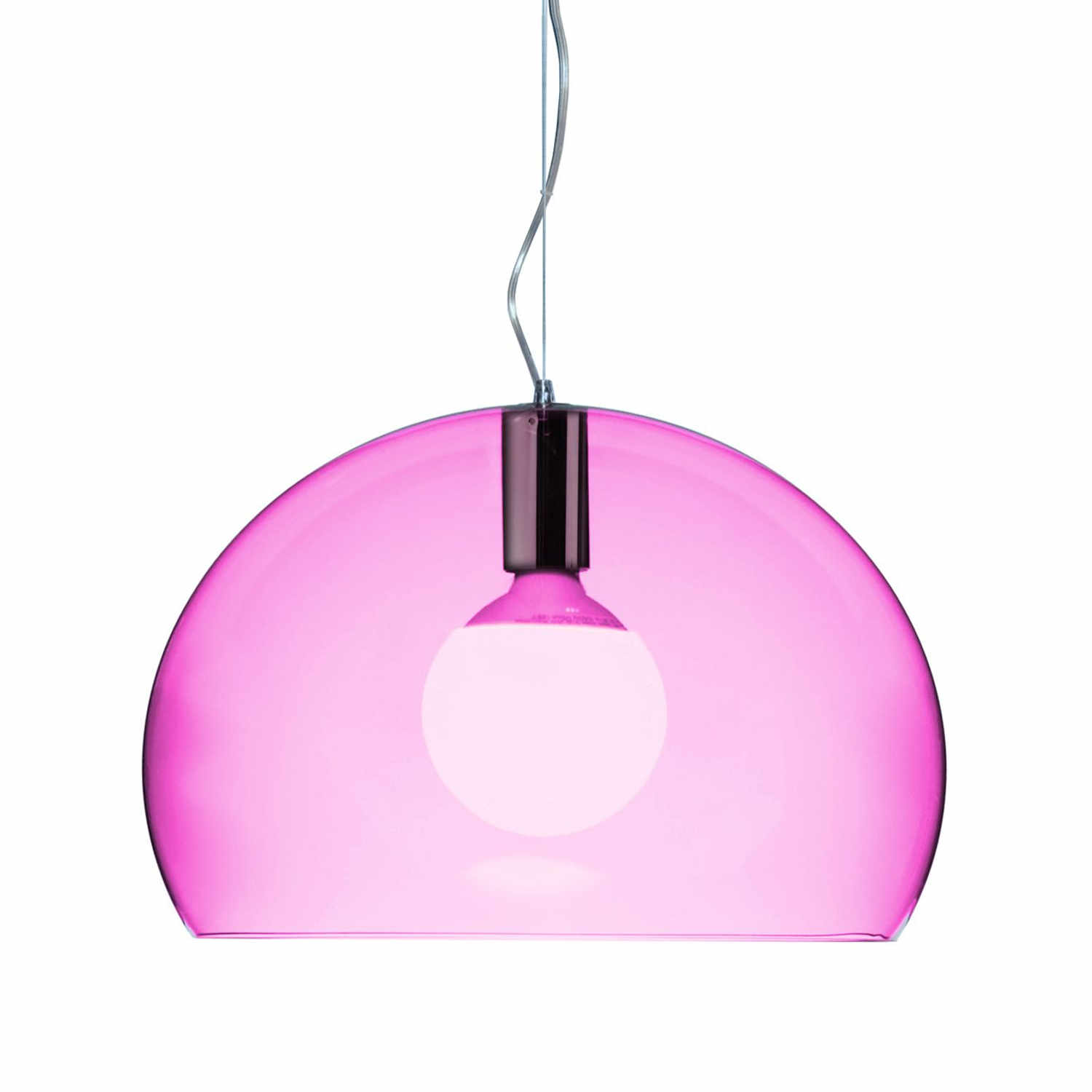 Small FL/Y LED Pendelleuchte, Farbe transparent/pink Small FL/Y LED Pendelleuchte, Farbe transparent/pink von Kartell