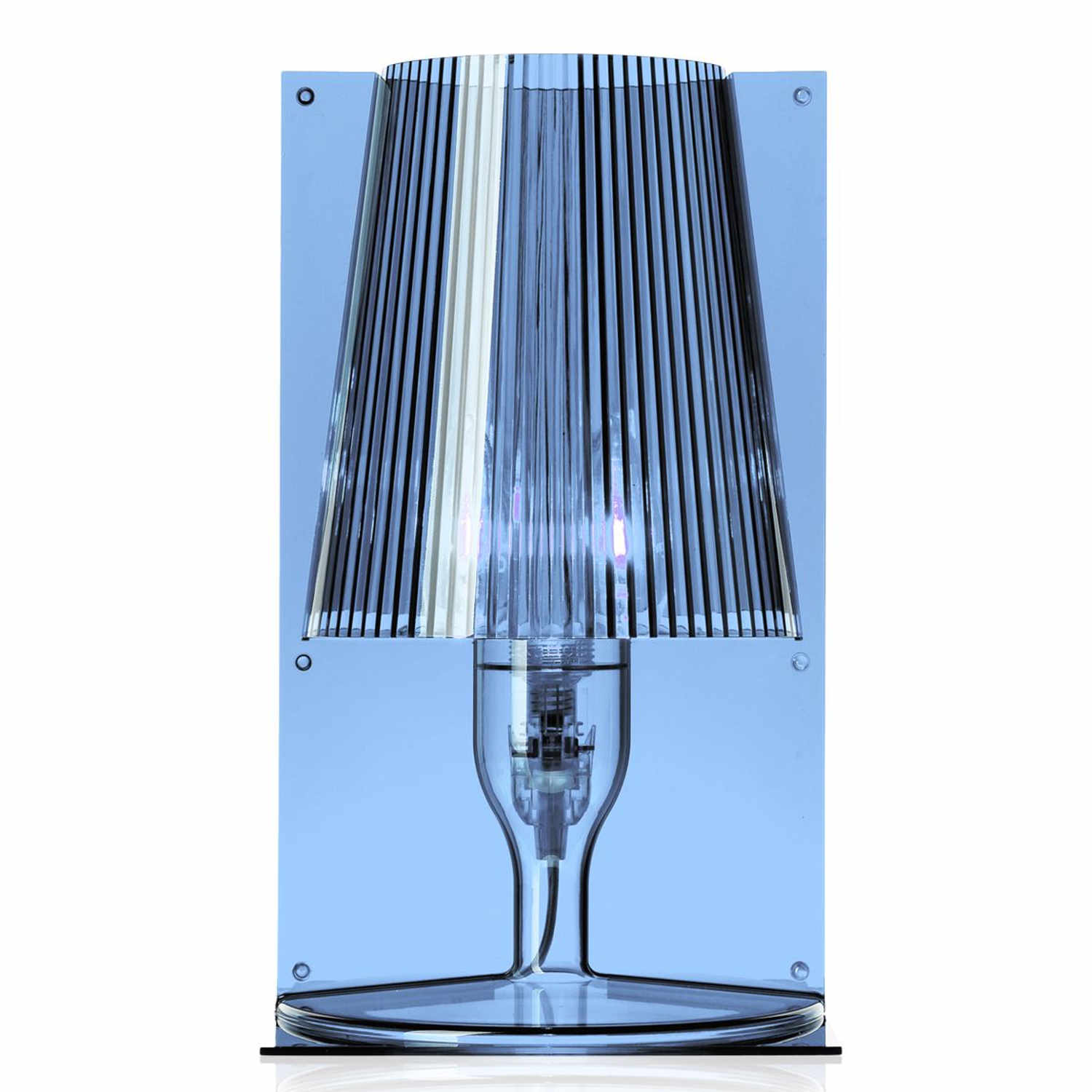 Take LED Tischleuchte, Farbe transparent/blau von Kartell