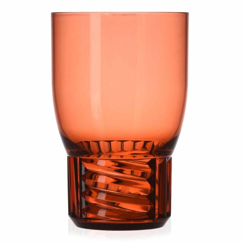 Trama Gläser 4er Set, Höhe 11 cm, Farbe transparent/rosa von Kartell