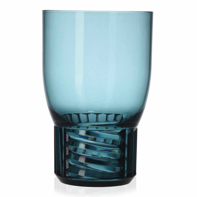 Trama Gläser 4er Set, Höhe 13 cm, Farbe transparent/hellblau von Kartell