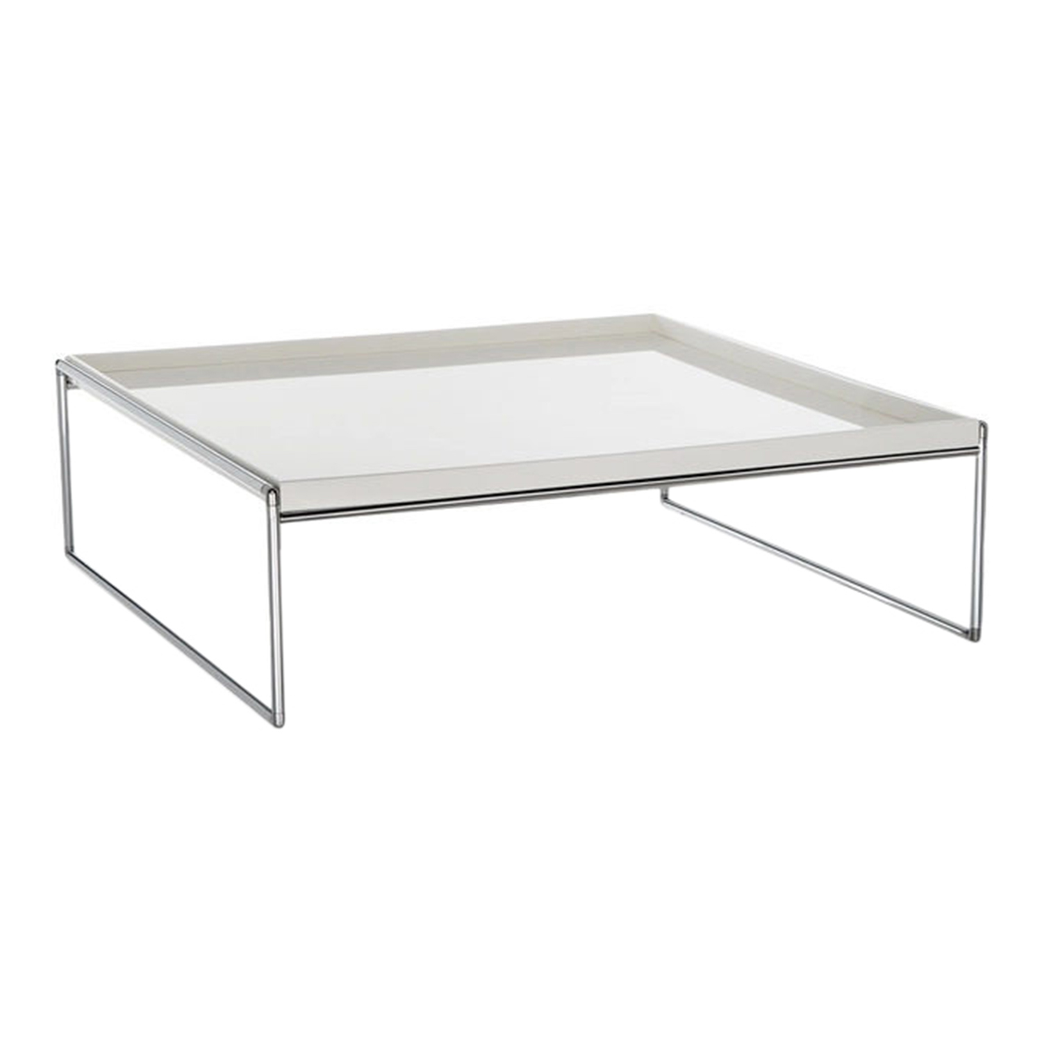 Trays Beistelltisch, Farbe weiss, Grösse l. 140 x b. 40 cm von Kartell