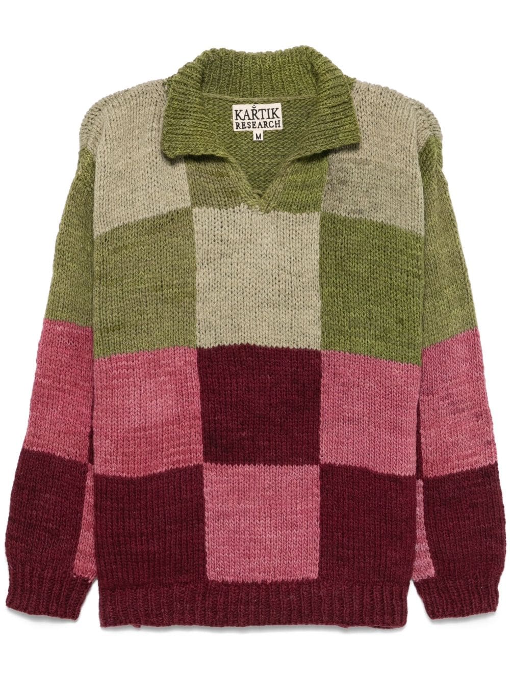 Kartik Research checked sweater - Green von Kartik Research