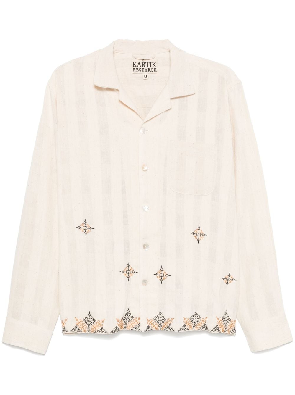 Kartik Research embroidered shirt - Neutrals von Kartik Research