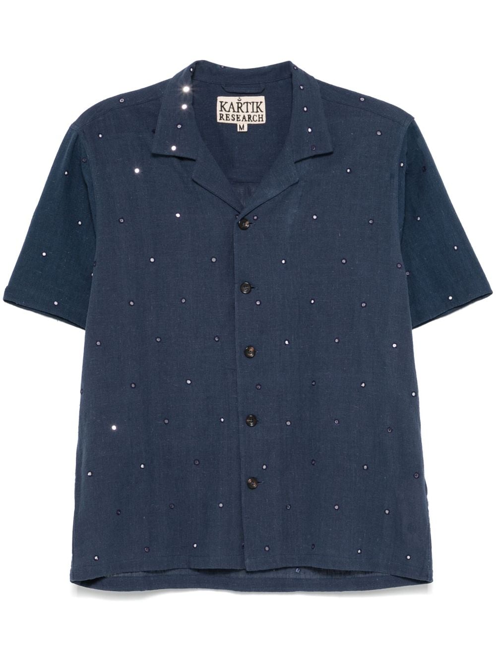 Kartik Research mirror-detailing shirt - Blue von Kartik Research