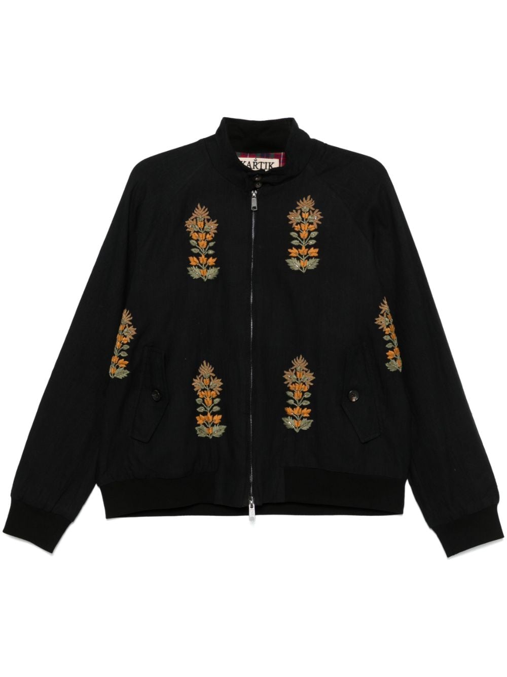 Kartik Research x Baracuta hand-embroidered jacket - Black von Kartik Research