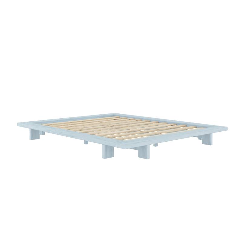 Karup Design Bettgestell »JAPAN BED Bodenbett, Holzrahmen, Futonbett, Jugendbett, Holzbett«, Massivholzbett mit Lattenrost, Kiefer massiv, Doppelbett ohne Kopfteil von Karup Design