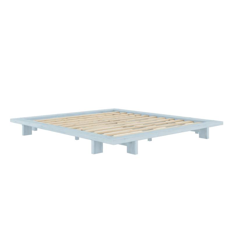 Karup Design Bettgestell »JAPAN BED Bodenbett, Holzrahmen, Futonbett, Jugendbett, Holzbett«, Massivholzbett mit Lattenrost, Kiefer massiv, Doppelbett ohne Kopfteil von Karup Design