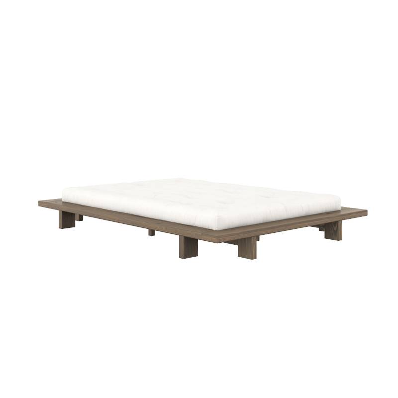 Karup Design Bettgestell »JAPAN BED Bodenbett, Holzrahmen, Futonbett, Jugendbett, Holzbett«, Massivholzbett mit Lattenrost, Kiefer massiv, Doppelbett ohne Kopfteil von Karup Design