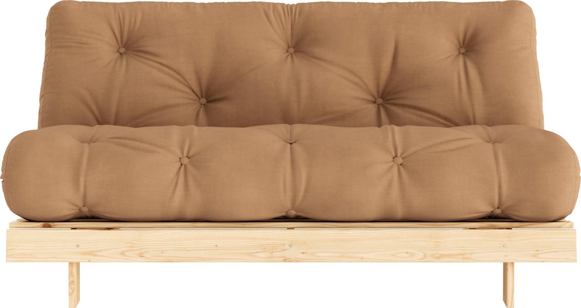 Karup Design Schlafsofa »Roots 160 Schlafsofa, Gästebett, Sofa mit Futonmatratze«, (2 St.), Inkl. Futonmatratze, Liegefläche 160x200 cm, FSC® zertifizierte Kiefer von Karup Design