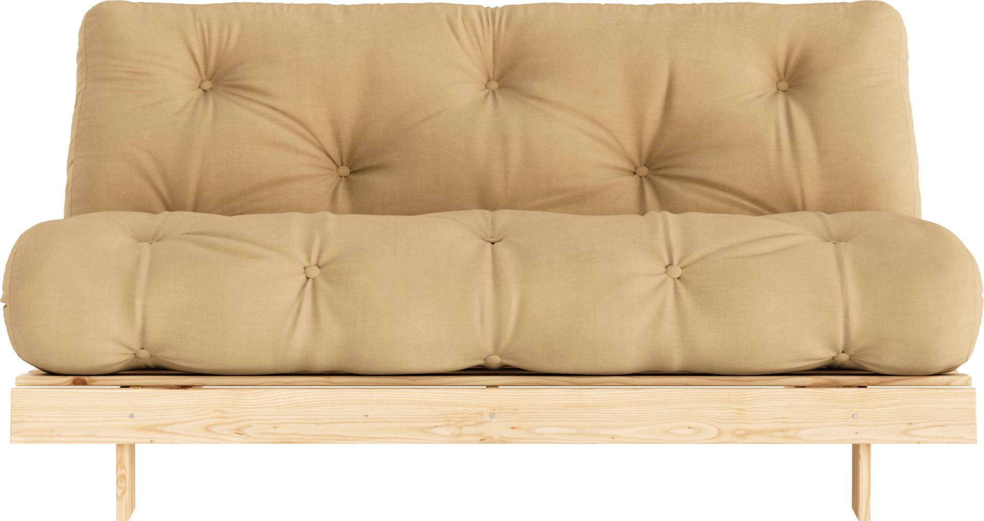 Karup Design Schlafsofa »Roots 160 Schlafsofa, Gästebett, Sofa mit Futonmatratze«, (2 St.), Inkl. Futonmatratze, Liegefläche 160x200 cm, FSC® zertifizierte Kiefer von Karup Design